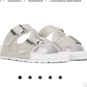 Womens Madden Girl Teddy Footbed Sandal Size 10